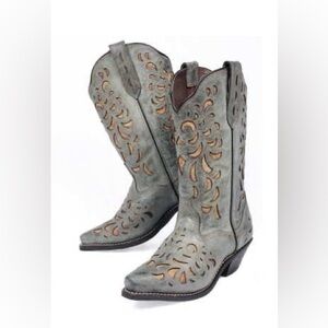 Rockin Country Overlay Cowboy Boots